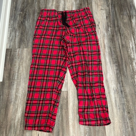 J. Crew red plaid pajama pants size medium - Picture 1 of 6